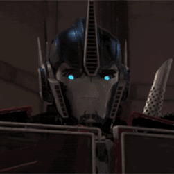Optimus Prime transforming